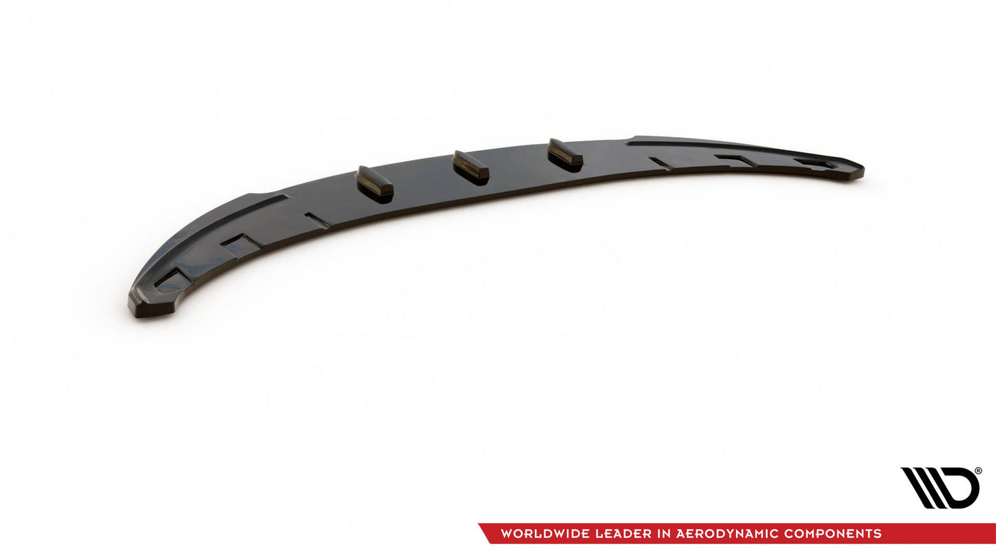 Maxton Front Ansatz V.2 für BMW 1er E81 Facelift schwarz Hochglanz