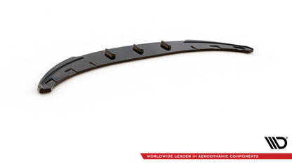 Maxton Front Ansatz V.2 für BMW 1er E81 Facelift schwarz Hochglanz
