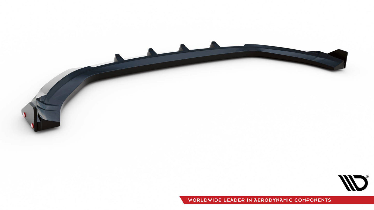 Maxton Front Ansatz V.2 +Flaps für Hyundai Kona N Mk1