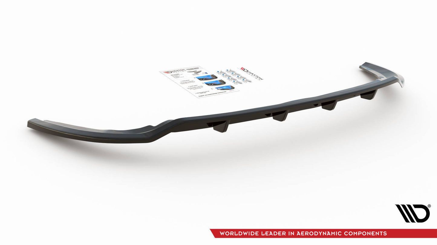 Maxton Mittlerer Diffusor Heck Ansatz DTM Look für Ford C-Max Mk2 schwarz Hochglanz