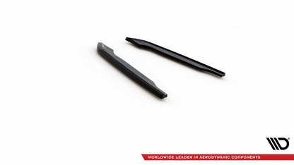 Maxton Heck Ansatz Flaps Diffusor für Audi S8 D5 schwarz Hochglanz