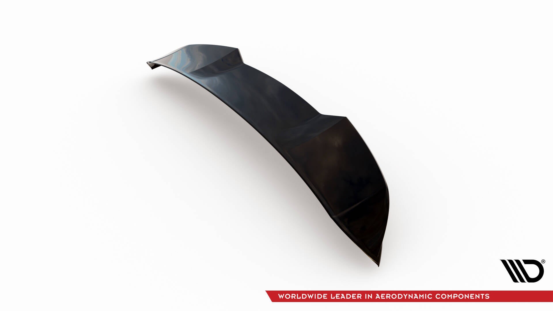 Maxton Höher Spoiler CAP für 3D Alfa Romeo Stelvio Quadrifoglio Mk1 schwarz Hochglanz
