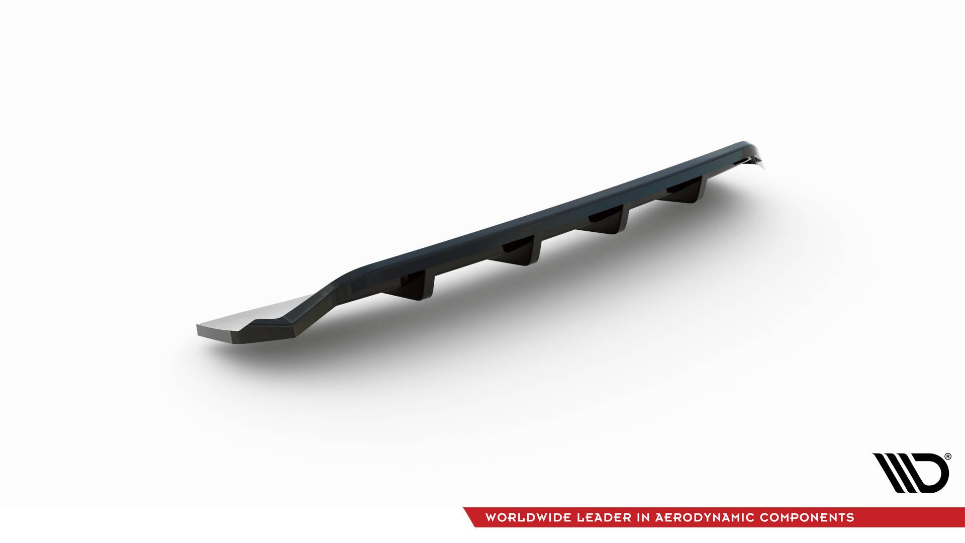 Maxton Mittlerer Diffusor Heck Ansatz DTM Look für Audi A4 Competition B9  schwarz Hochglanz