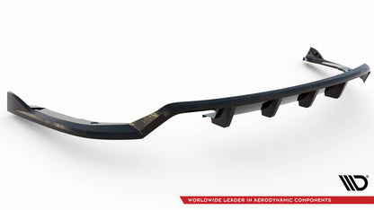 Maxton Mittlerer Diffusor Heck Ansatz DTM Look für BMW 4er Coupe / Gran Coupe / Cabrio M-Paket F32 / F36 / F33 schwarz Hoc...