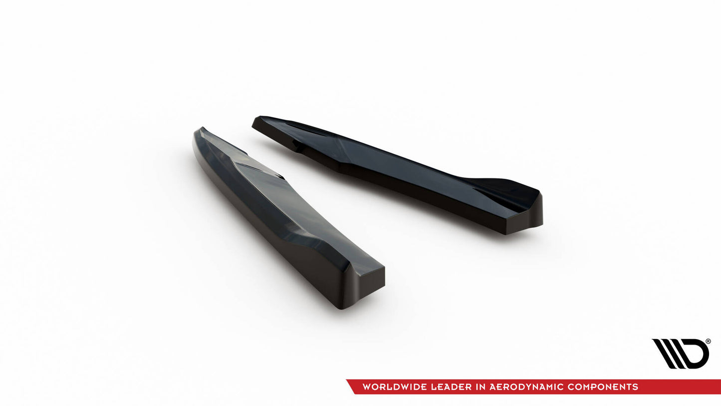 Maxton Heck Ansatz Flaps Diffusor V.2 für Audi S5 Coupe 8T Facelift schwarz Hochglanz
