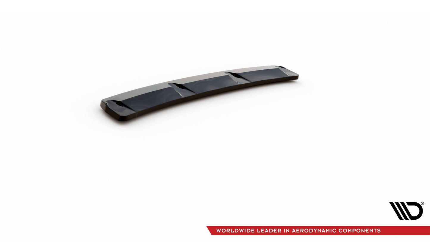 Maxton Mittlerer Diffusor Heck Ansatz für Audi S8 D5 schwarz Hochglanz