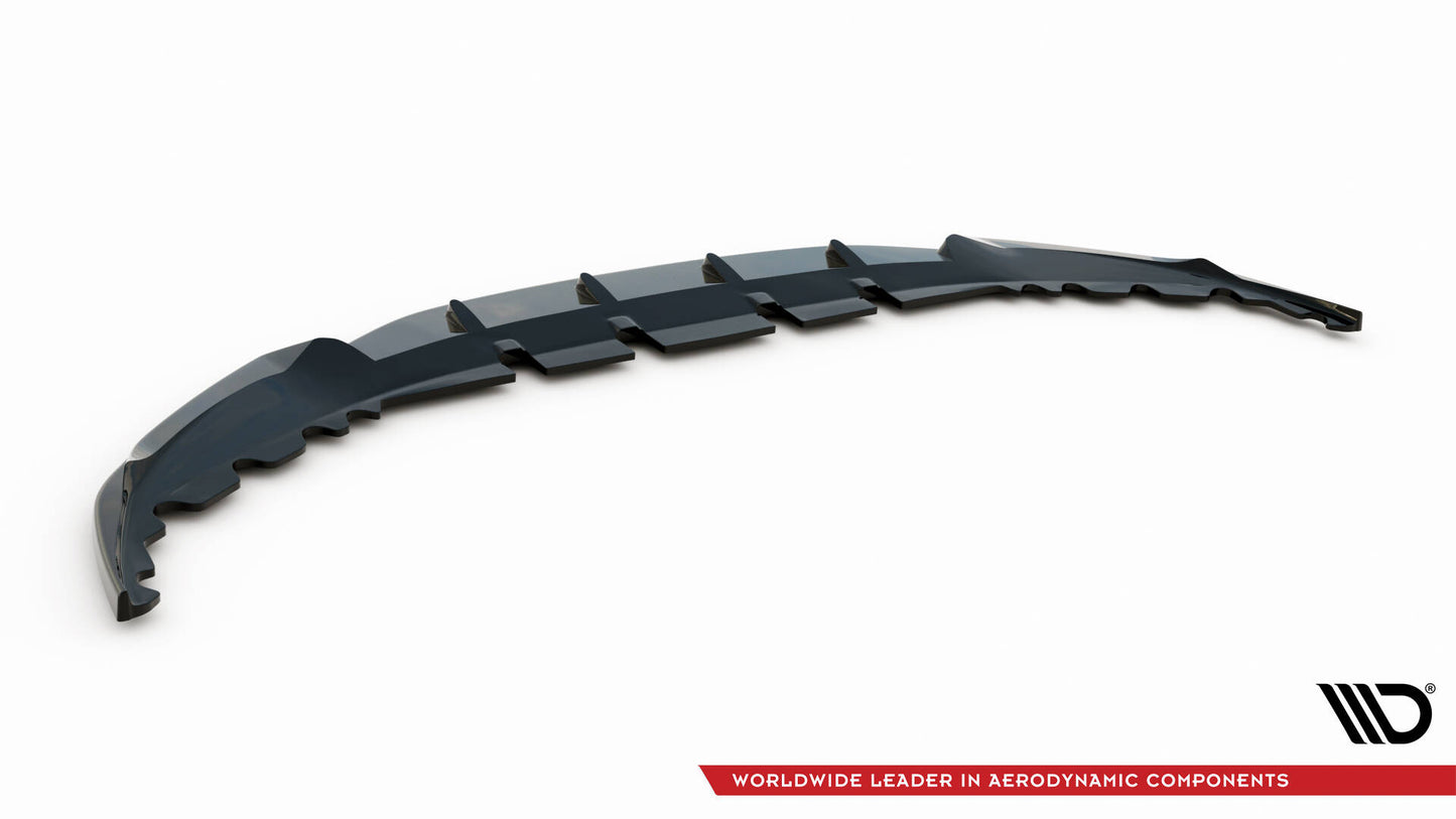 Maxton Front Ansatz V.1 für BMW 7 G11 Facelift schwarz Hochglanz