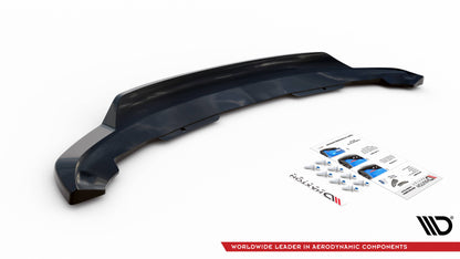 Maxton Mittlerer Diffusor Heck Ansatz DTM Look für BMW i3 Mk1 Facelift schwarz Hochglanz