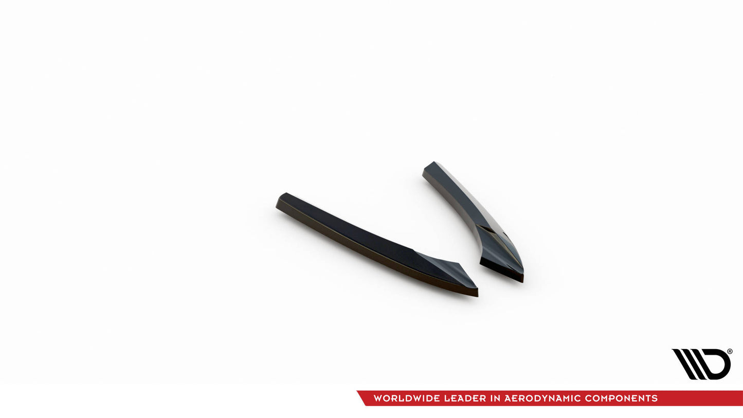 Maxton Heck Ansatz Flaps Diffusor für Audi A5 Coupe 8T Facelift schwarz Hochglanz
