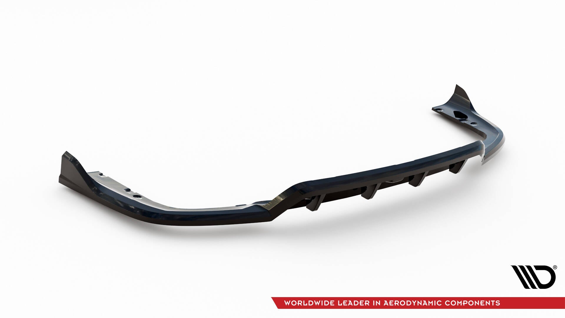 Maxton Mittlerer Diffusor Heck Ansatz DTM Look für V.2 BMW X6 M-Paket G06 Facelift schwarz Hochglanz