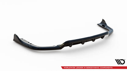 Maxton Mittlerer Diffusor Heck Ansatz DTM Look für V.2 BMW X6 M-Paket G06 Facelift schwarz Hochglanz