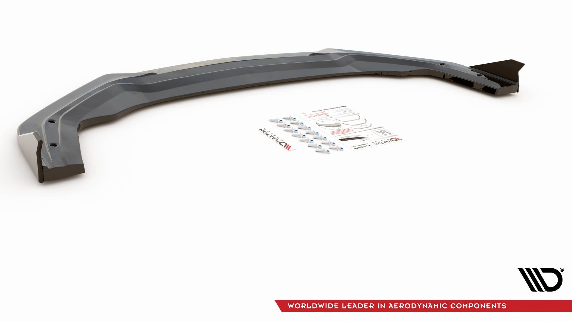 Maxton Front Ansatz V.1 +Flaps für Ford Mustang GT Mk6 Facelift