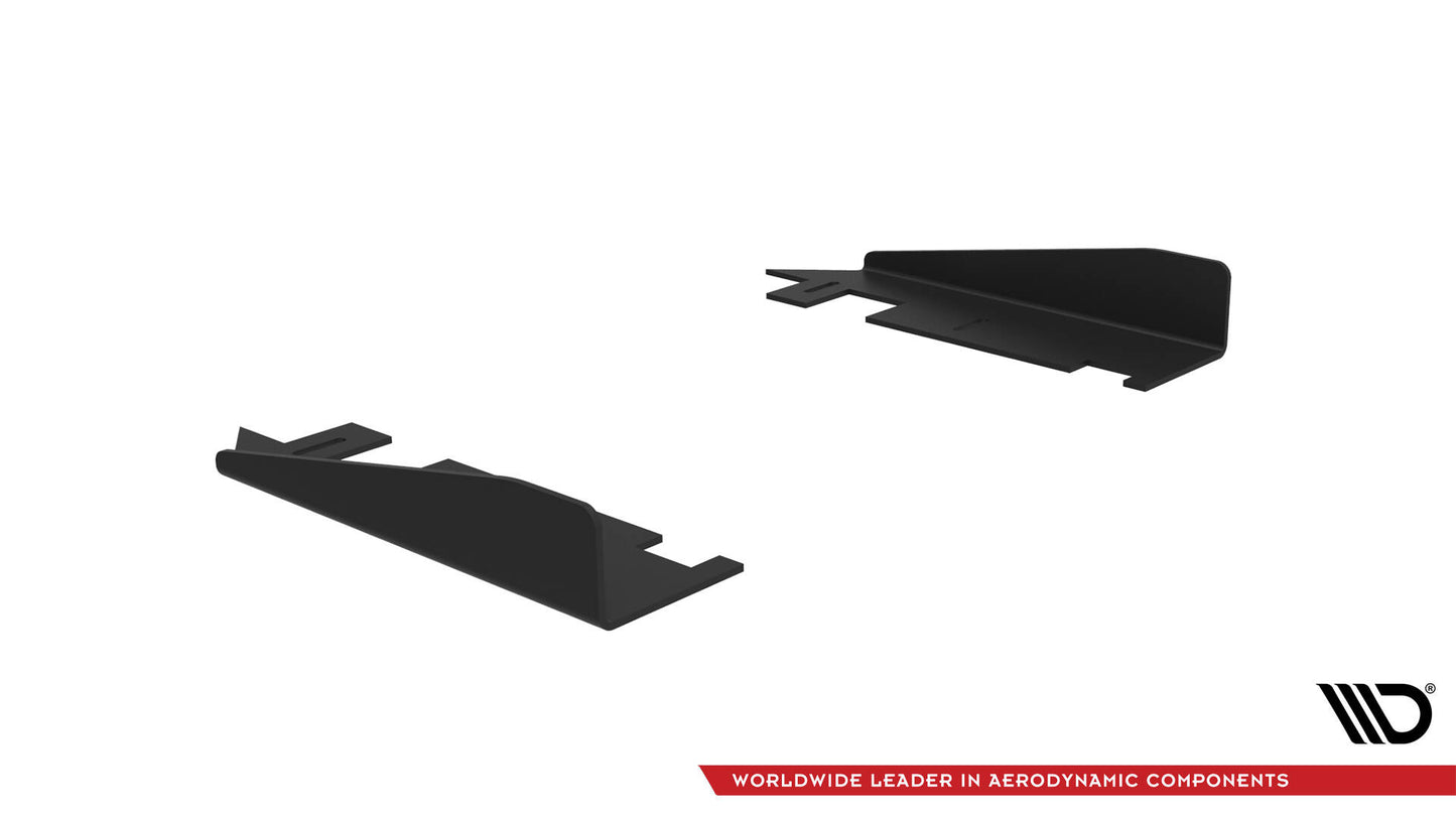 Maxton Side Flaps Audi A7 S-Line C7 schwarz Hochglanz
