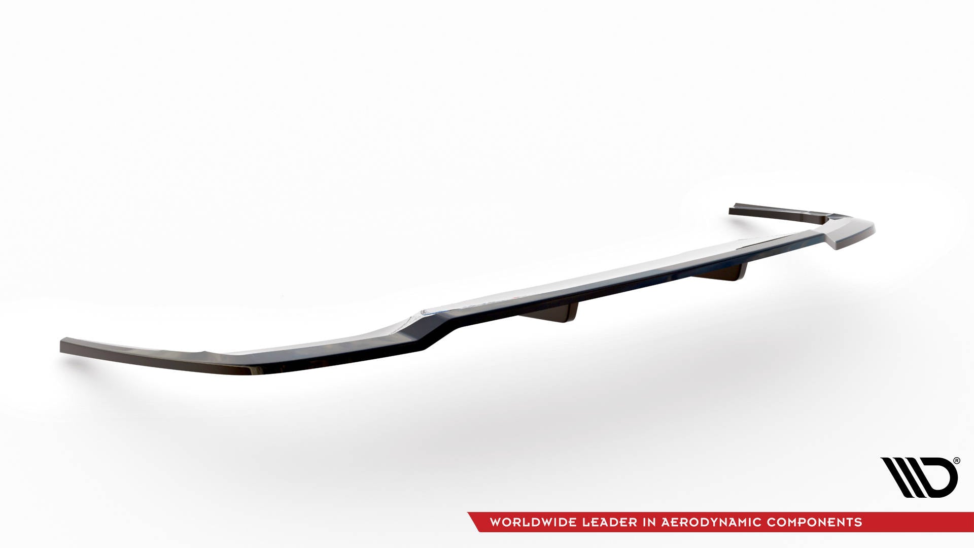 Maxton Mittlerer Diffusor Heck Ansatz DTM Look für V.1 Audi A4 S-Line B9 Facelift schwarz Hochglanz