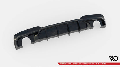 Maxton Diffusor Heck Ansatz V.2 für BMW 5er M-Paket F10 (Version mit zwei Einzelauspuffanlagen)