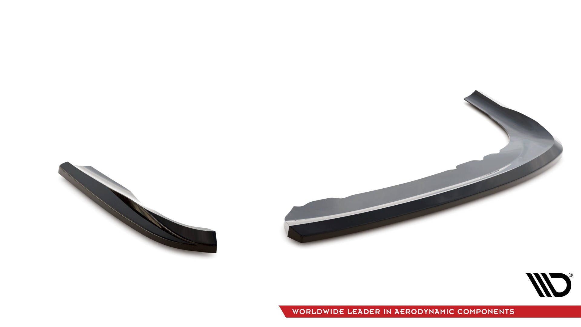 Maxton Heck Ansatz Flaps Diffusor für BMW 3er Coupe E46 schwarz Hochglanz
