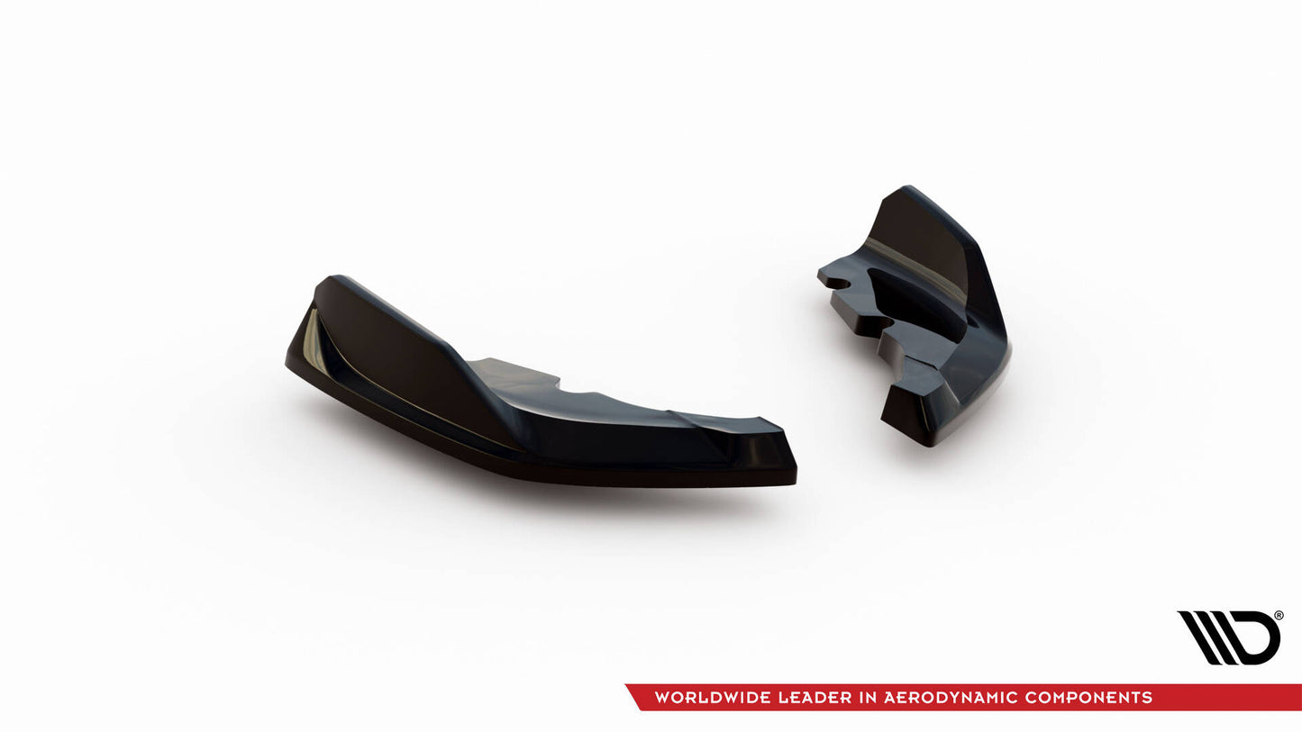 Maxton Heck Ansatz Flaps Diffusor für V.9 BMW 1er M-Paket / M135i F40 schwarz Hochglanz