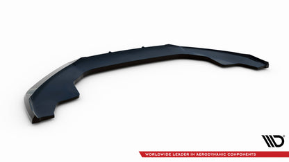 Maxton Front Ansatz V.2 für Audi A4 Competition B8 Facelift schwarz Hochglanz