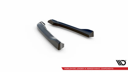 Maxton Heck Ansatz Flaps Diffusor V.1 für Audi S5 / A5 S-Line Coupe / Cabriolet 8T schwarz Hochglanz