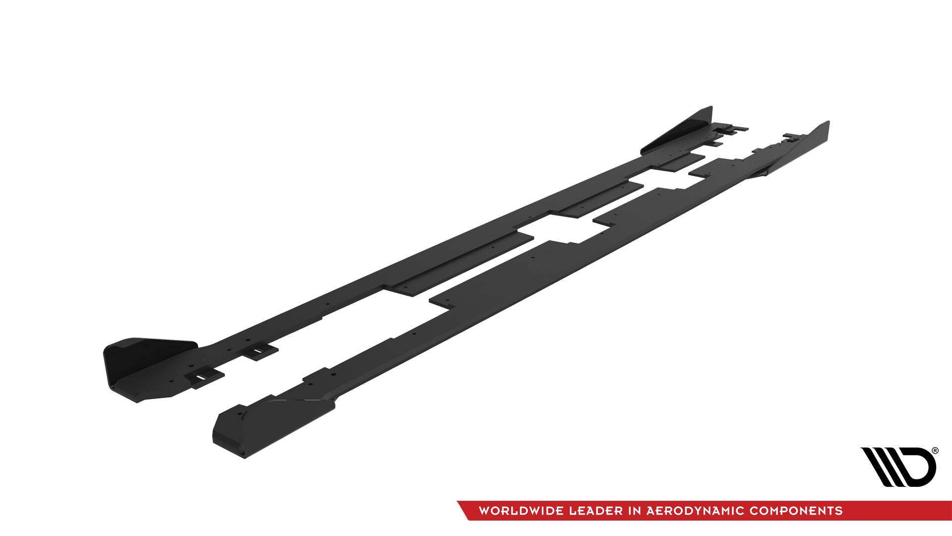 Maxton Street Pro Seitenschweller Ansatz für + Flaps Honda Civic Mk10 schwarz Hochglanz