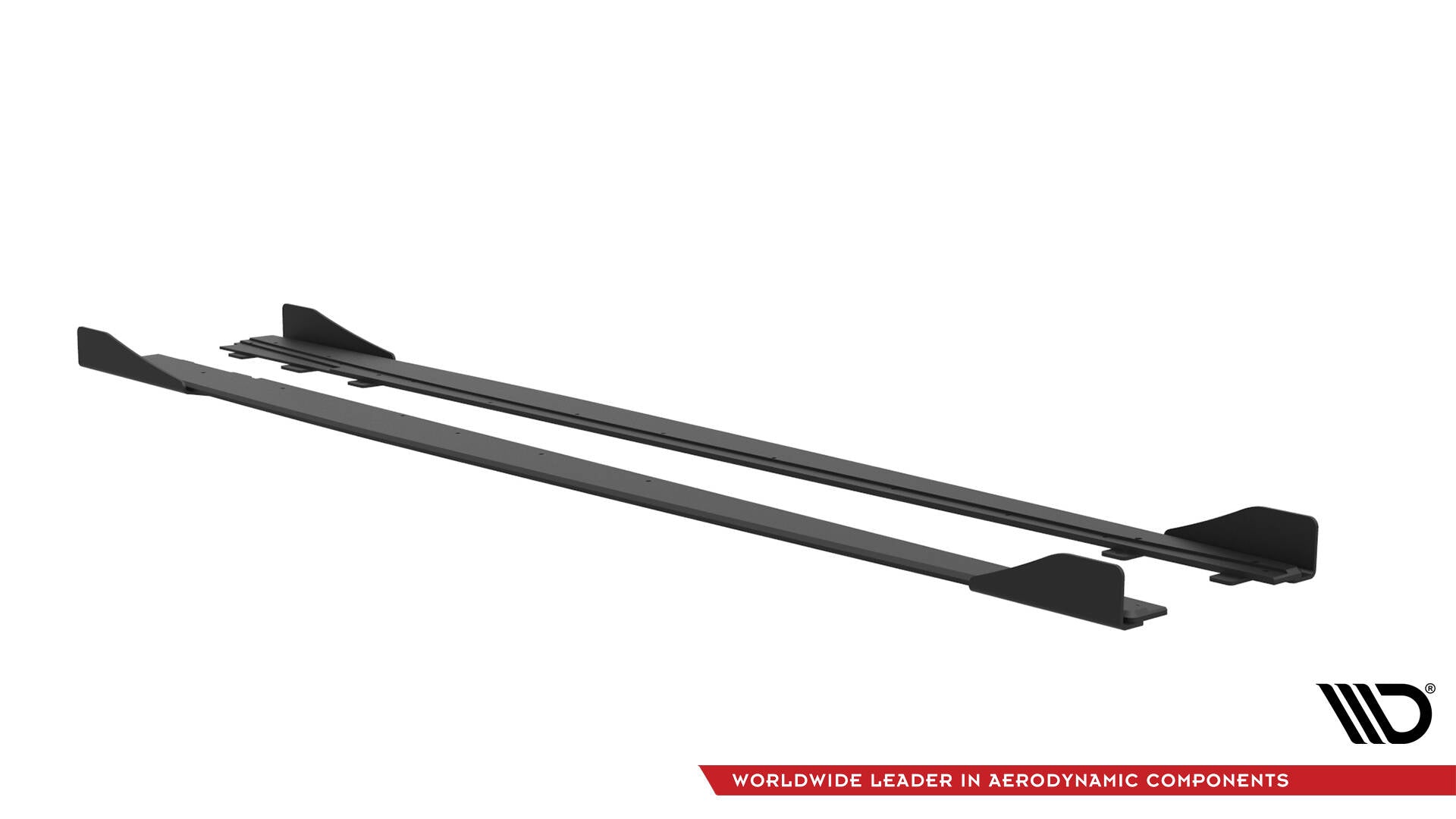 Maxton Street Pro Seitenschweller Ansatz für + Flaps Audi S3 / A3 S-Line Limousine 8V schwarz Hochglanz