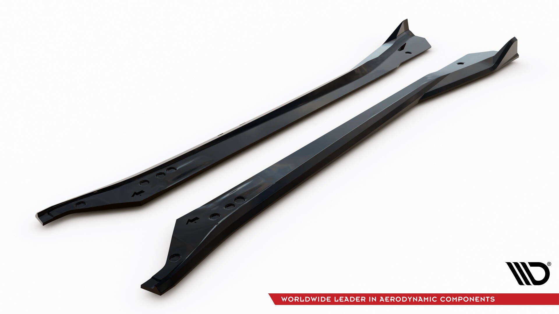 Maxton Seitenschweller Ansatz für V.2 für Chevrolet Corvette C7 schwarz Hochglanz