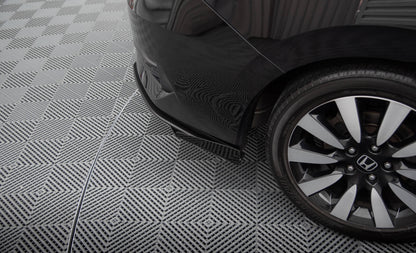 Maxton Hintere Seiten Flaps für Honda Civic Mk10 schwarz Hochglanz