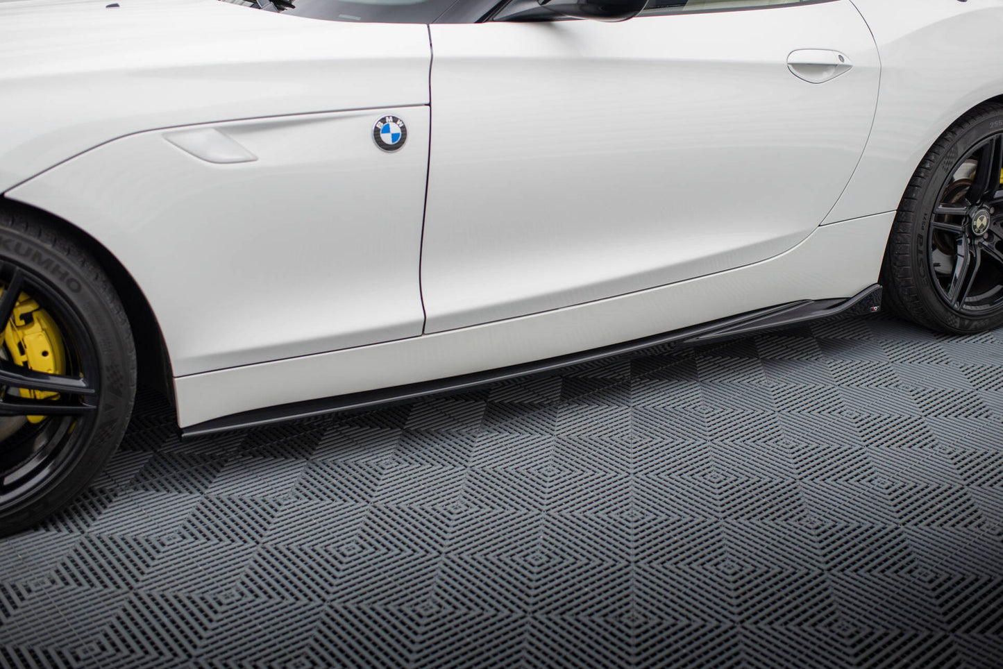 Maxton Seitenschweller Ansatz für BMW Z4 E89 schwarz Hochglanz