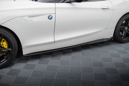 Maxton Seitenschweller Ansatz für BMW Z4 E89 schwarz Hochglanz