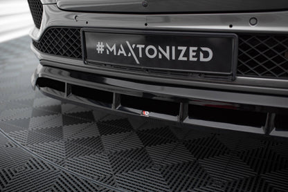 Maxton Front Ansatz für Bentley Bentayga Mk1  schwarz Hochglanz