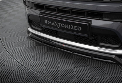 Maxton Front Ansatz für Jeep Compass Limited Mk2 Facelift schwarz Hochglanz