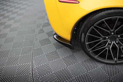 Maxton Heck Ansatz Flaps Diffusor für Chevrolet Corvette C6 schwarz Hochglanz