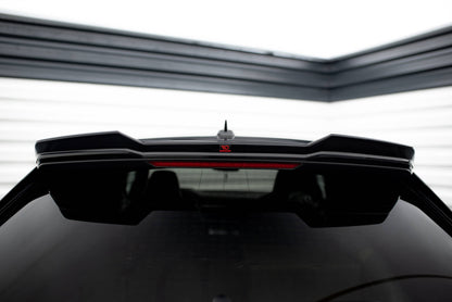 Maxton Höher Spoiler CAP für 3D Audi RSQ8 Mk1 schwarz Hochglanz