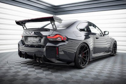 Maxton Hintere Seiten Flaps für BMW M2 G87 schwarz Hochglanz