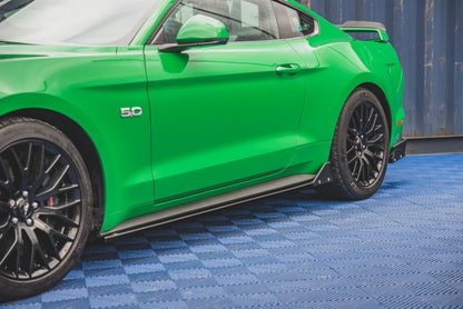 Maxton Seitenschweller Ansatz für + Flaps  Ford Mustang GT Mk6 Facelift