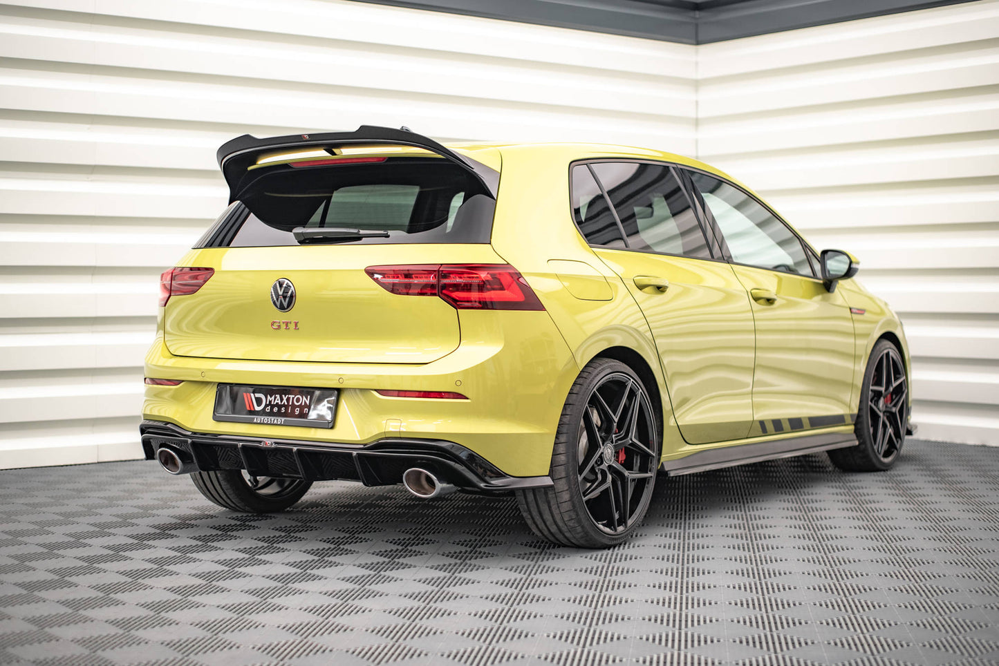 Maxton Diffusor Heck Ansatz für Volkswagen Golf 8 GTI Clubsport
