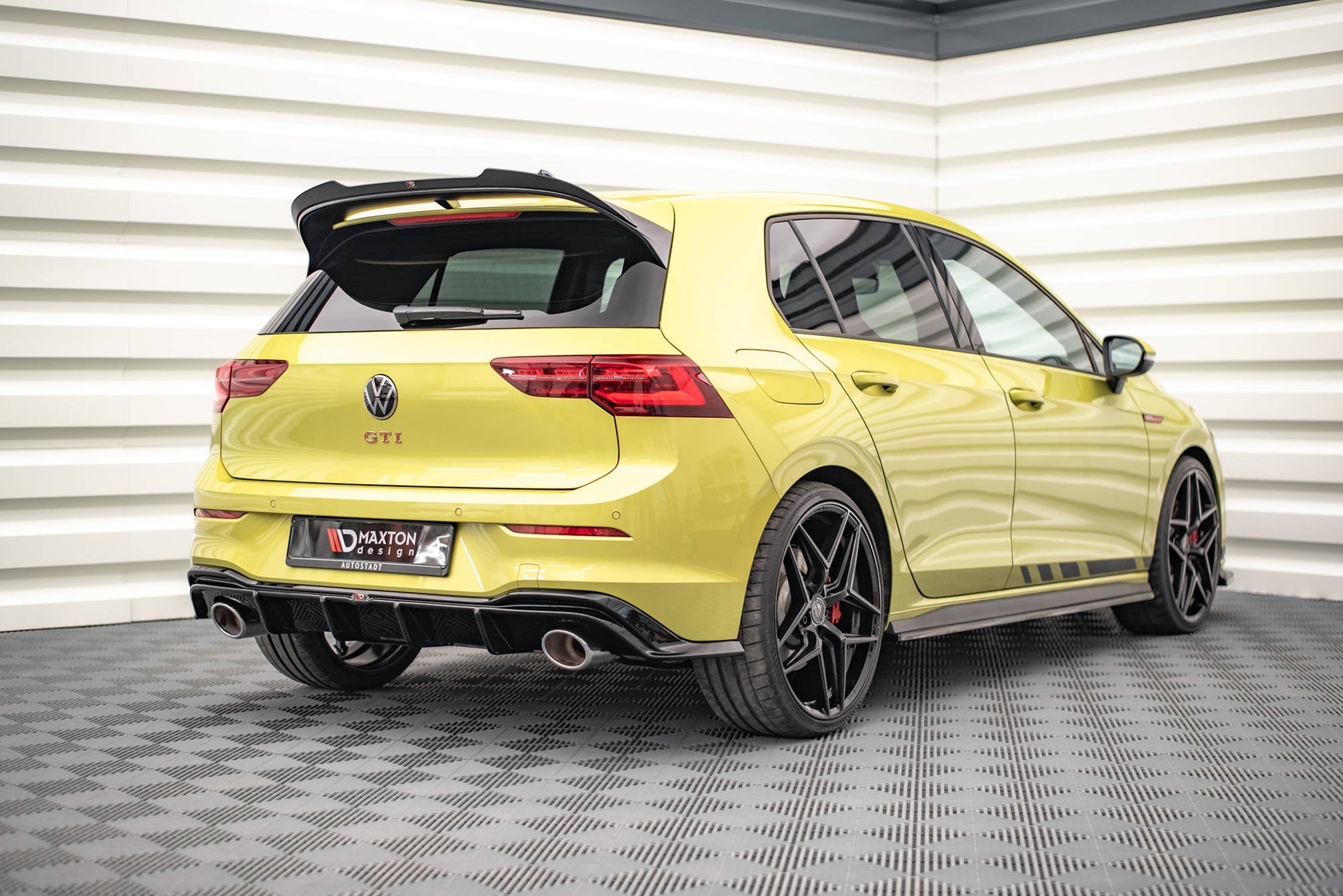 Maxton Diffusor Heck Ansatz für Volkswagen Golf 8 GTI Clubsport