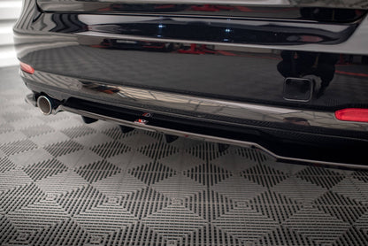 Maxton Mittlerer Diffusor Heck Ansatz DTM Look für BMW 3er GT F34 schwarz Hochglanz