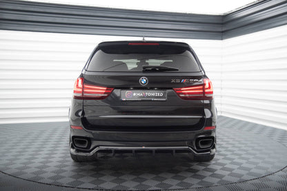 Maxton Mittlerer Diffusor Heck Ansatz DTM Look für BMW X5 M-Paket F15 schwarz Hochglanz