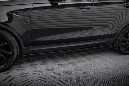 Maxton Seitenschweller Ansatz für Land Rover Discovery HSE Mk5 schwarz Hochglanz