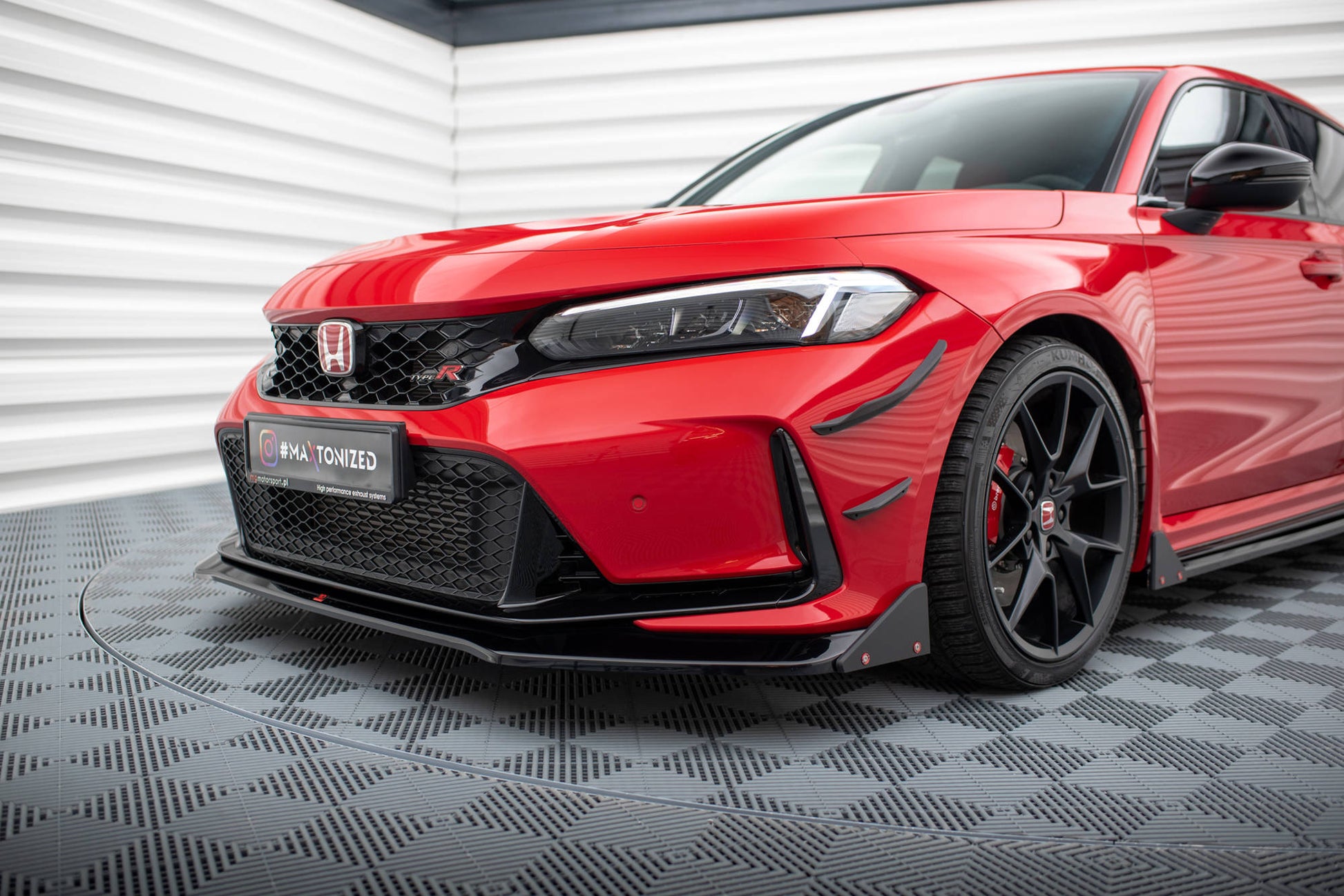 Maxton Front Ansatz V.1 +Flaps für Honda Civic Type-R Mk 11