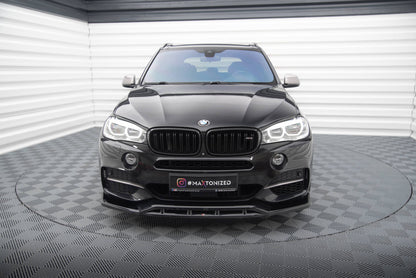 Maxton Front Ansatz V.3 für BMW X5 M-Paket F15 schwarz Hochglanz