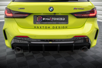 Maxton Diffusor Heck Ansatz V.3 für BMW 1er F40 M-Paket/ M135i (Einzelauspuff-Version)
