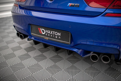 Maxton Diffusor Heck Ansatz für BMW M6 Gran Coupe / Coupe / Cabriolet F06 / F13 / F12 schwarz Hochglanz