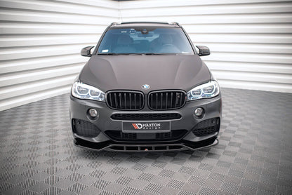 Maxton Front Ansatz V.2 für BMW X5 M-Paket F15 schwarz Hochglanz