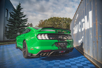 Maxton Heck Ansatz Flaps Diffusor V.1 +Flaps für Ford Mustang GT Mk6 Facelift