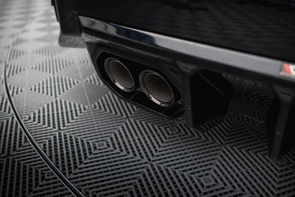 Maxton Diffusor Heck Ansatz V.2 für BMW M2 G87 schwarz Hochglanz