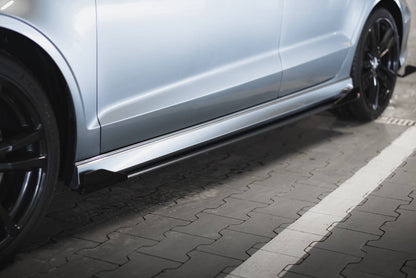 Maxton Side Flaps Audi S3 / A3 S-Line Limousine 8V schwarz Hochglanz
