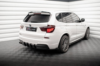 Maxton Spoiler CAP für BMW X3 M-Paket F25 schwarz Hochglanz