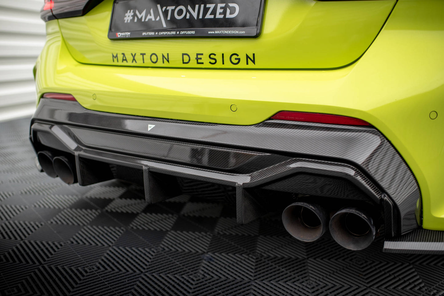 Maxton Carbon Fiber Diffusor Heck Ansatz V.1 für BMW 1er F40 M-Paket/ M135i